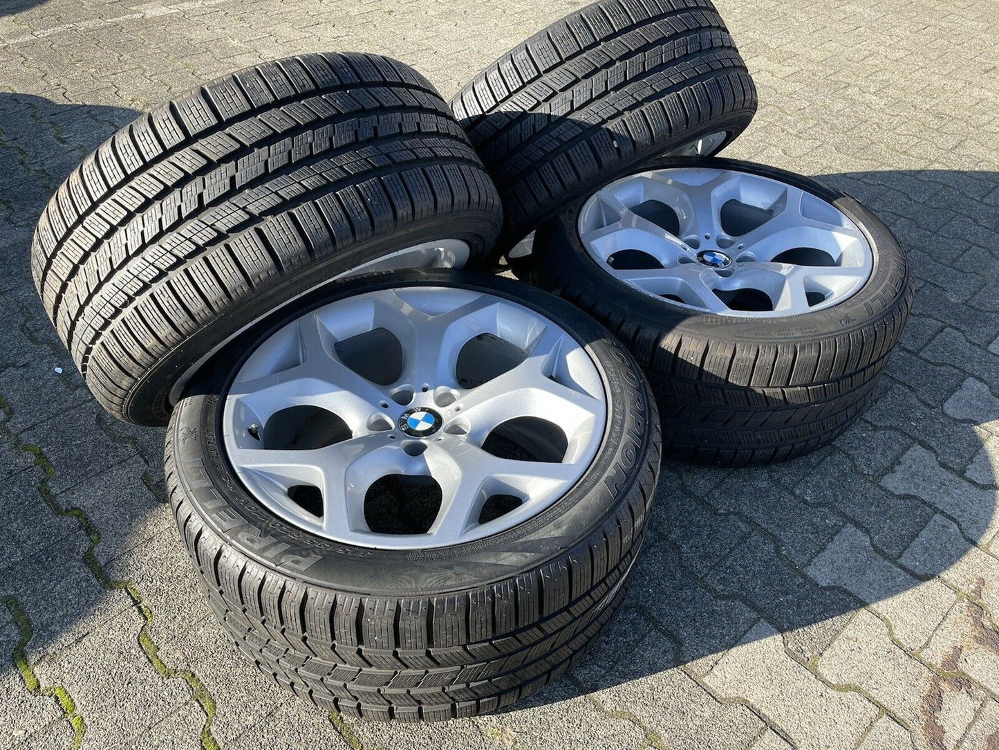 ORIG. BMW X5 E70 F15 Y SPEICHE 214 Alufelgen DUNLOP WINTERREIFEN 20 ZOLL RSC X6