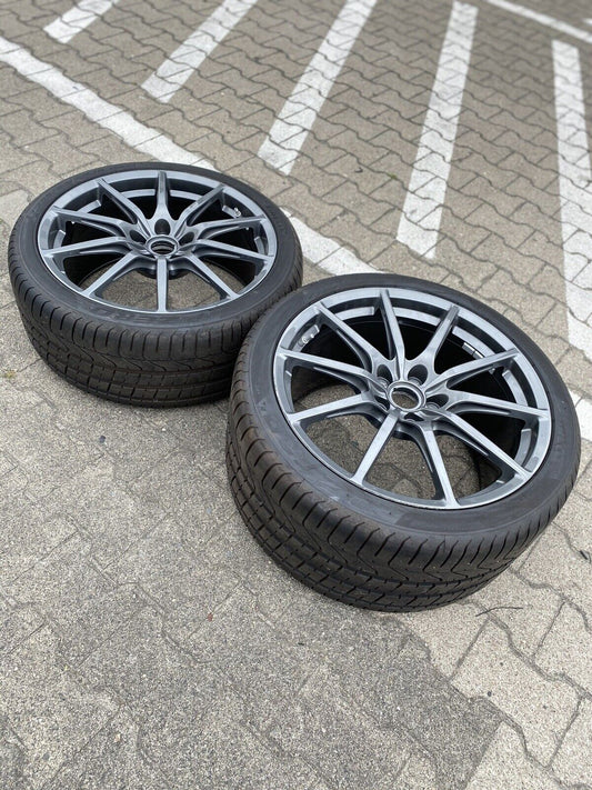 2x ORIG. ASTON MARTIN ALUFELGEN ED23-1007-EA VORNE ED23-9965G-EA HINTEN GRAPHITE