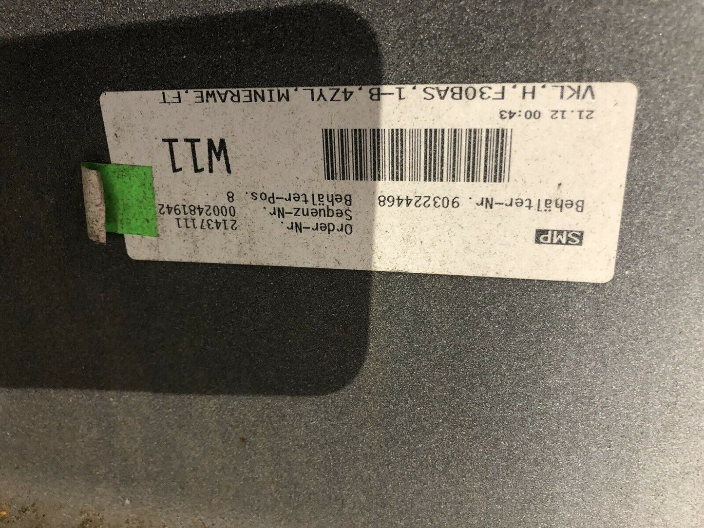 ORIGINAL BMW F30 Stoßstange VORFACELIFT Limousine BASIS mit PDC Mineralweiss