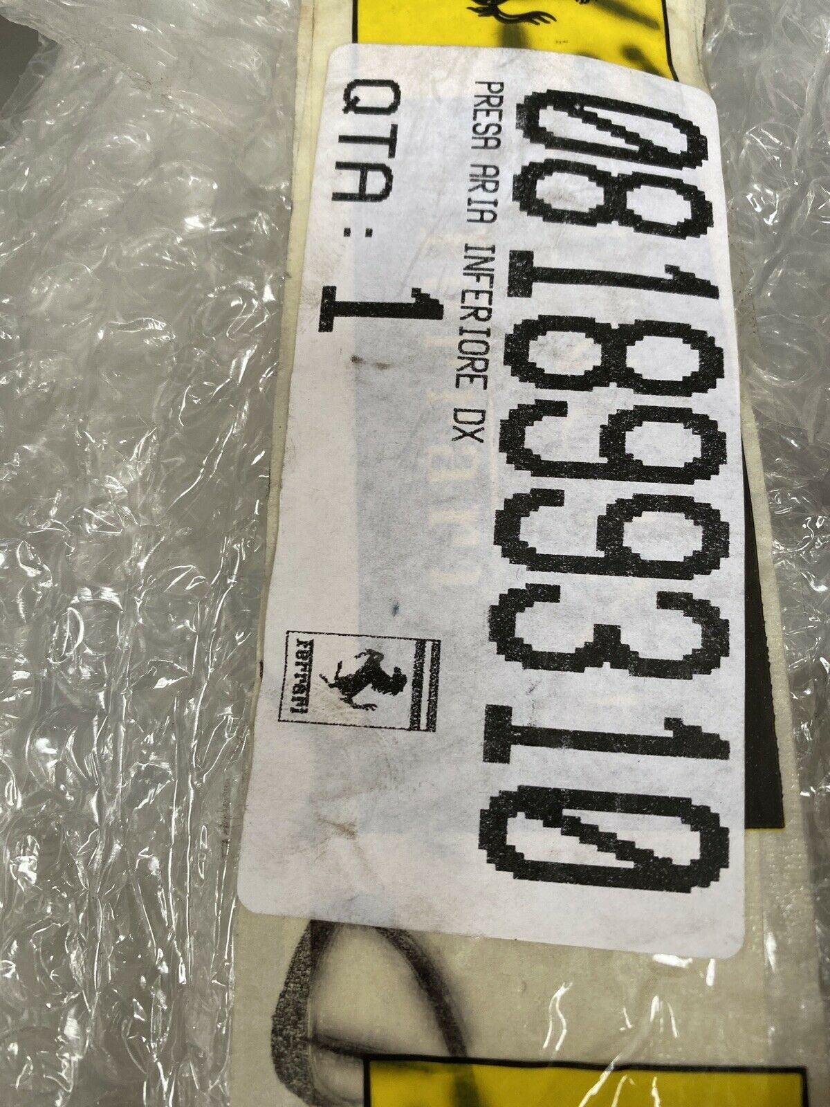 ORIG. FERRARI 458 ITALIA LUFTEINLASS Stoßstange 81899310 NEUTEIL RH AIR INTAKE