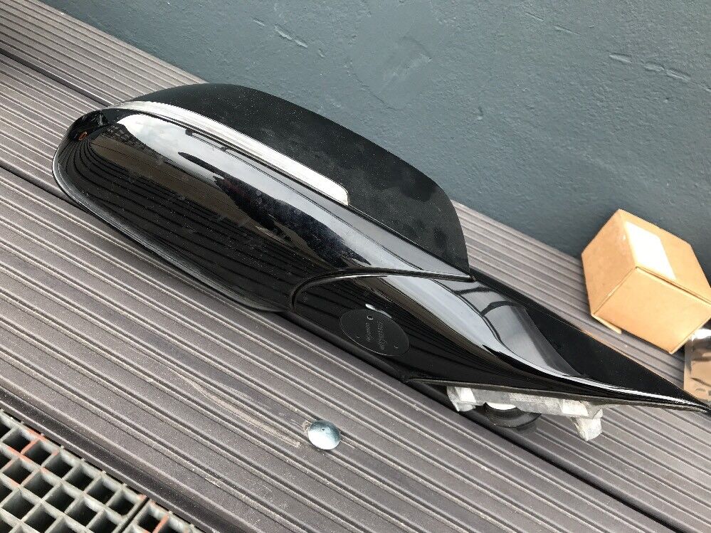BMW F30 F31 Aussenspiegel Spurwechsel Elektrochrom Anklappbar Glanz Schwarz M R.
