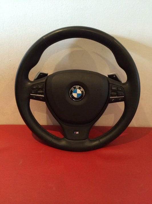 BMW F10 M5 F12 M6 F01 SPORTLENKRAD LENKRADHEIZUNG LEDER LENKRAD BLAU ROTE NÄHTE