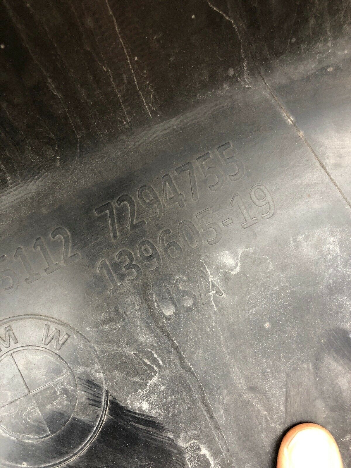 ORIGINAL BMW X5 F15 Stoßstange 5.0 PDC hinten 7294392 Spoiler 7294755