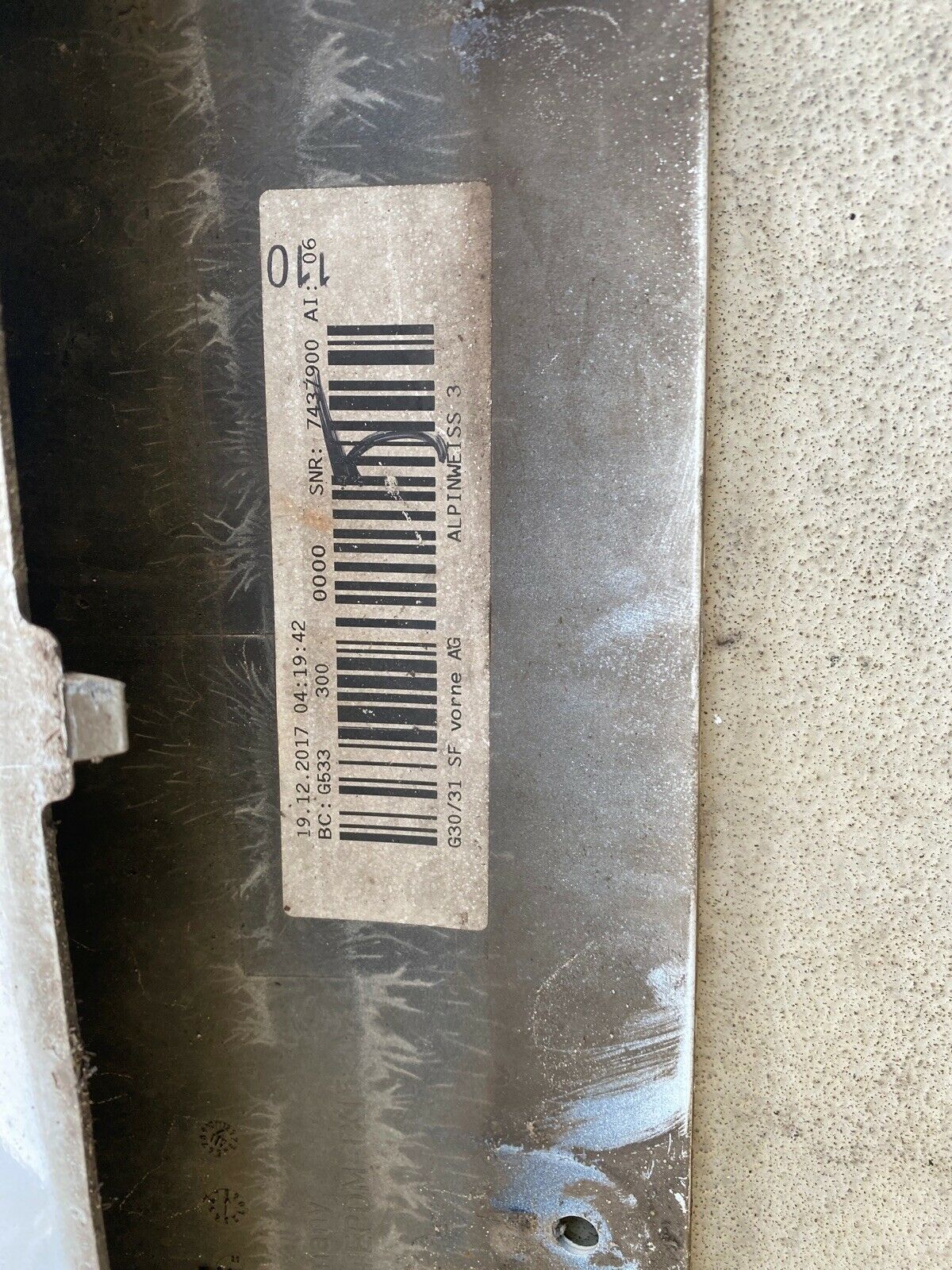 ORIGINAL BMW G30 G31 LIMOUSINE TOURING Stoßstange mit PDC OHNE SIDE VIEW !!