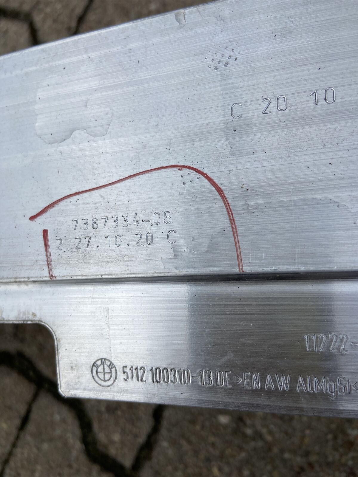 ORIGINAL BMW G30 G31 Querträger Träger Stoßstange Hinten 7387334 TN 7373850