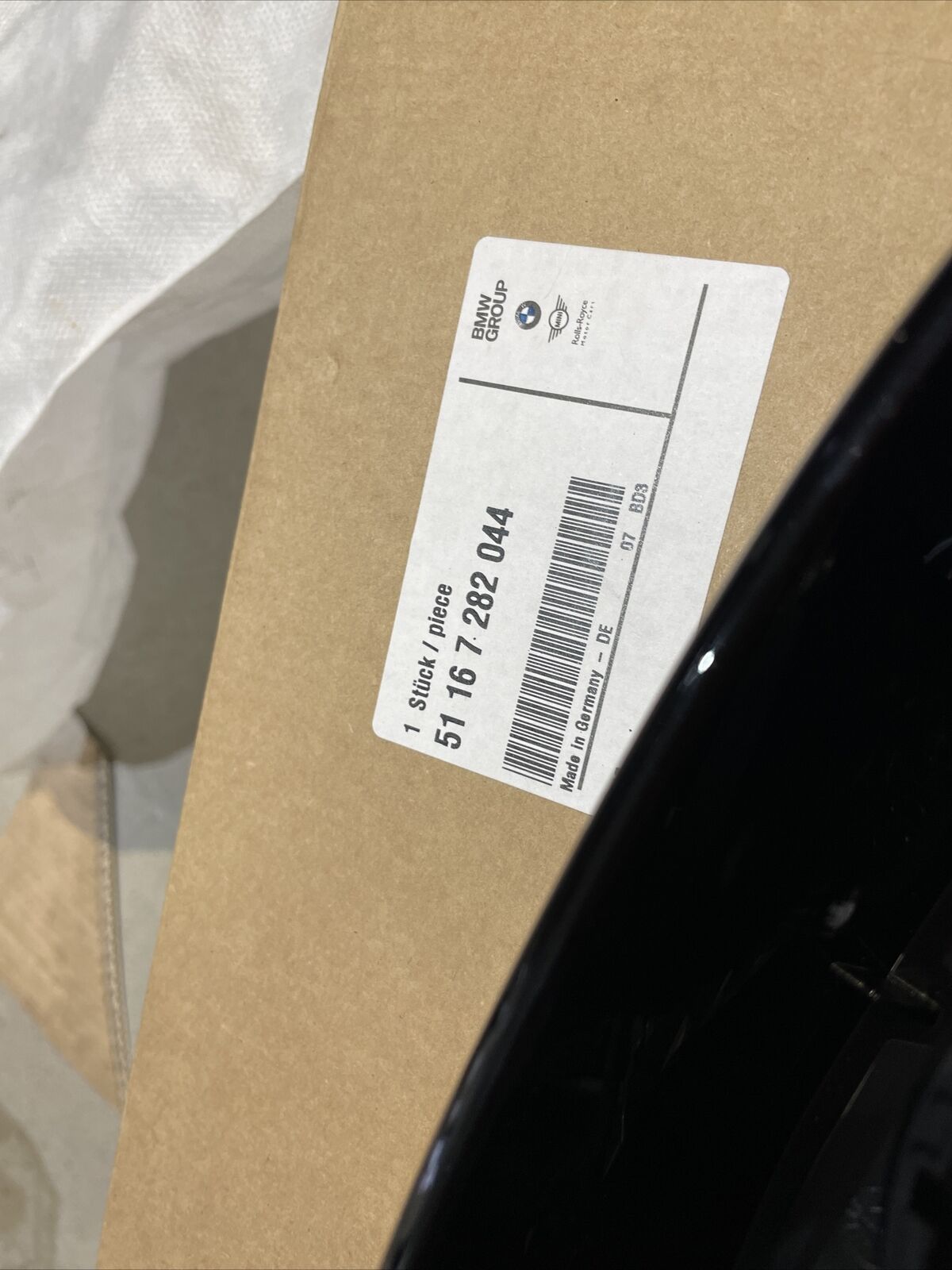 BMW 1er E82 E88 E81 M Aussenspiegel beheizt GLANZ SCHWARZ SHADOW LINE 7282044