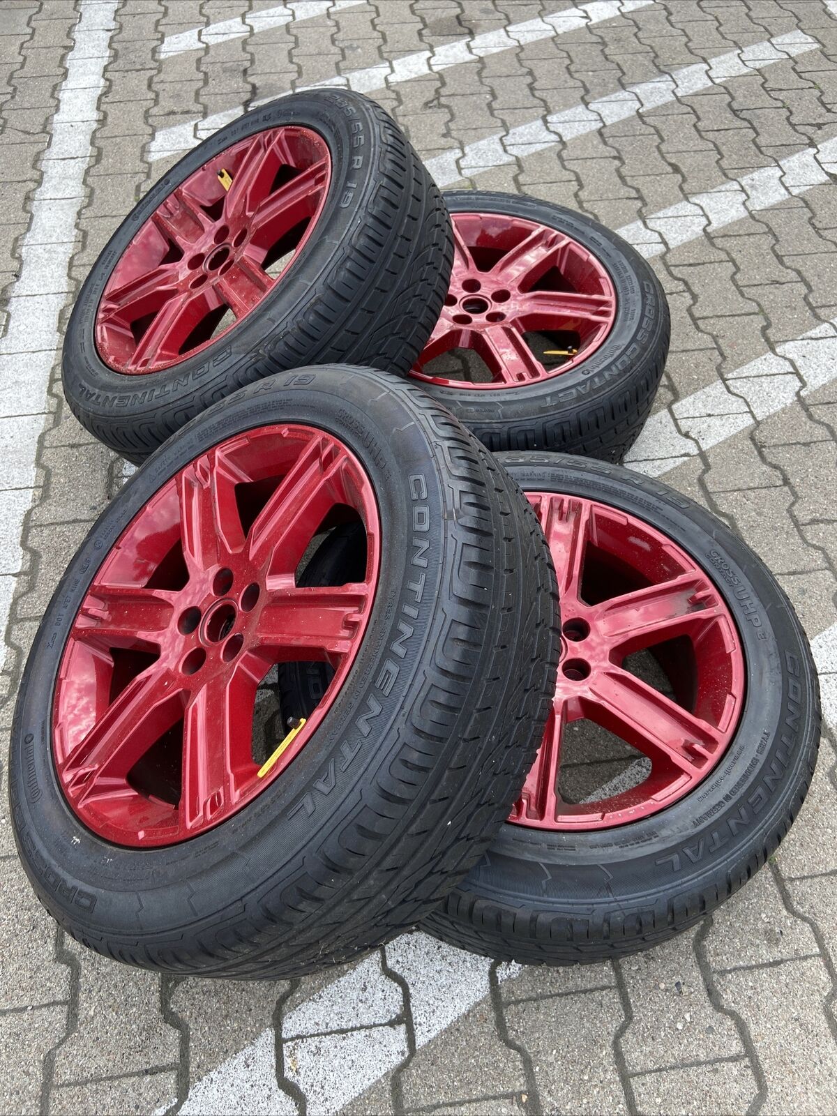 ORIG. LAND RANGE ROVER EVOQUE ALUFELGEN SOMMERREIFEN 235 55 R19 105V BJ321007DB