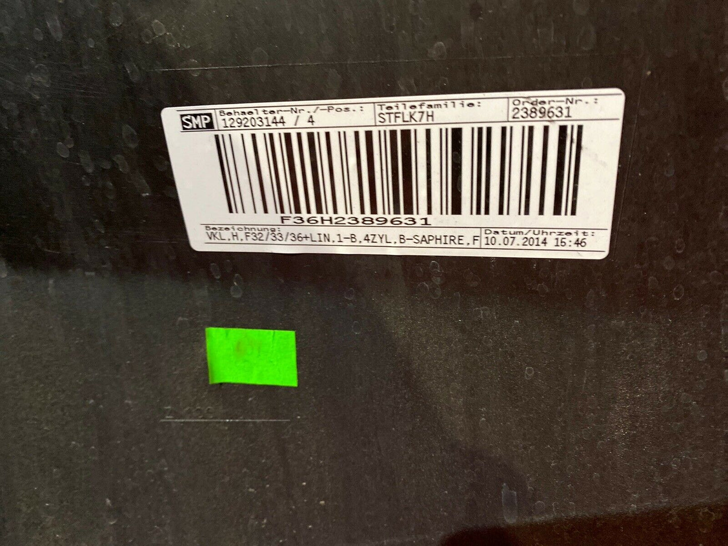 BMW F32 F33 F36 Stoßstange m PDC 4 Zylinder 1 Flutig Sport Lines