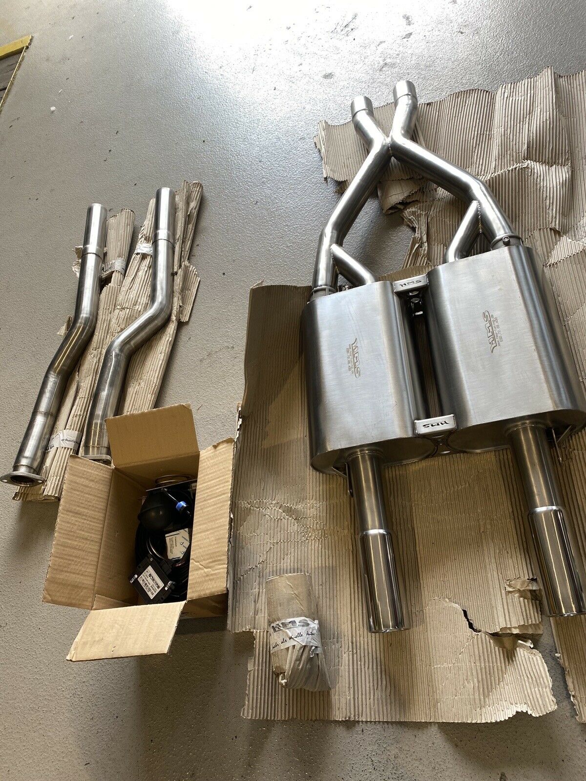 ORIG HMS Tuning WIESMANN MF4 S V8 mit BOX Auspuff Endschalldämpfer Auspuffanlage