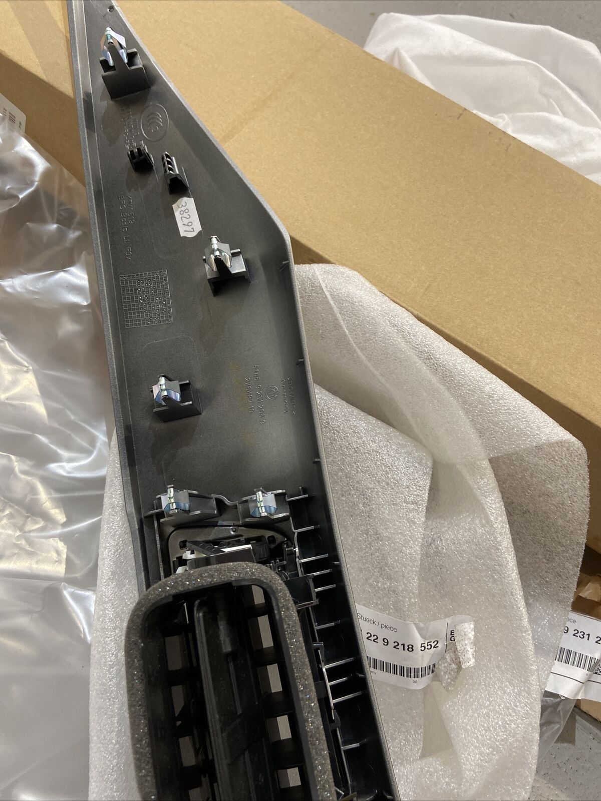 NEUE BMW F30 F31 F32 Dekorblende 9231206 SATINSILBER & Frischluftgrill 9218552