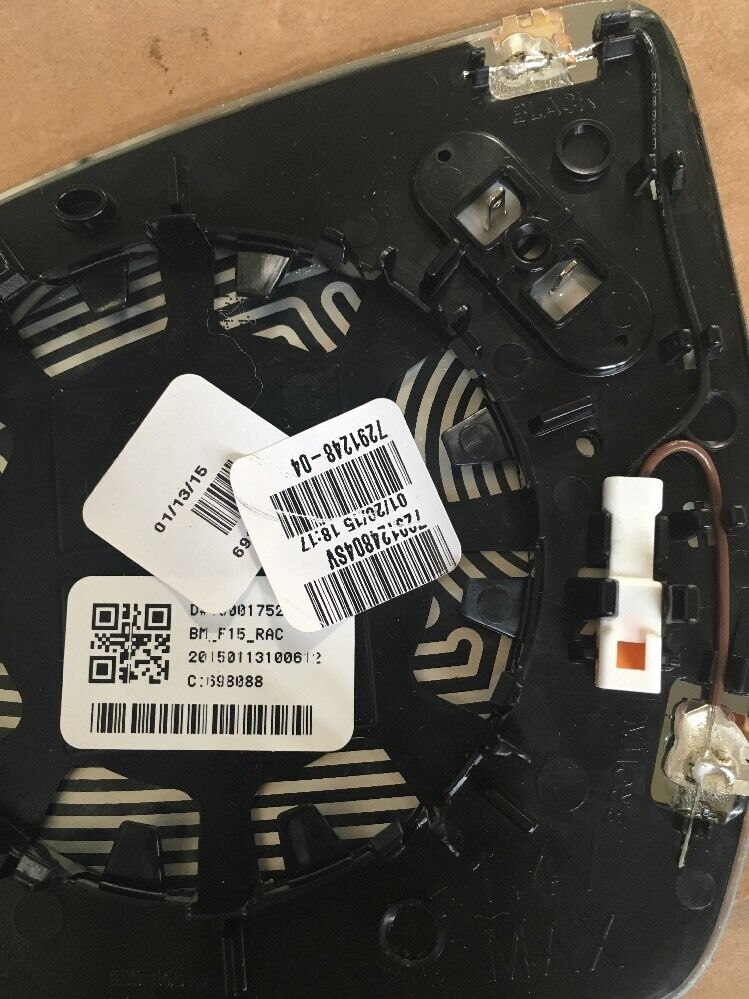 BMW X5 F15 Außenspiegel Spiegelglas ABBLENDBAR R. 7291248 Spiegel Elektrochrom