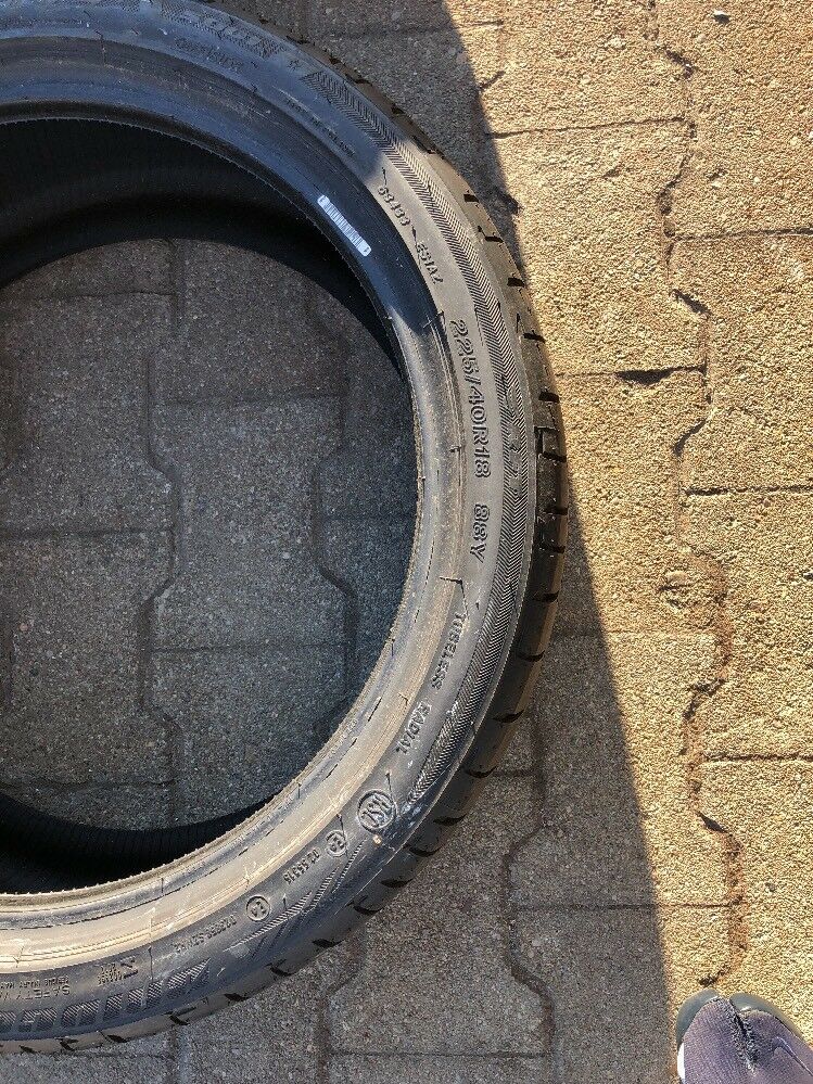 2x BMW BRIDGESTONE POTENZA 225 40 R18 88Y RSC RUNFLAT Sommerreifen DOT4317