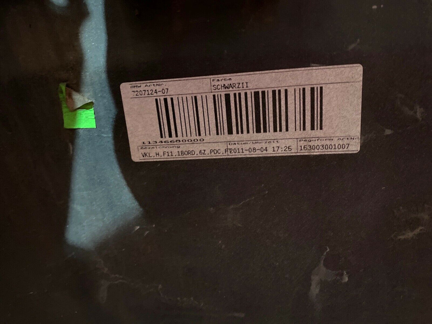 ORIGINAL BMW F11 Touring Stoßstange Vorfacelift PDC Schwarz II hinten