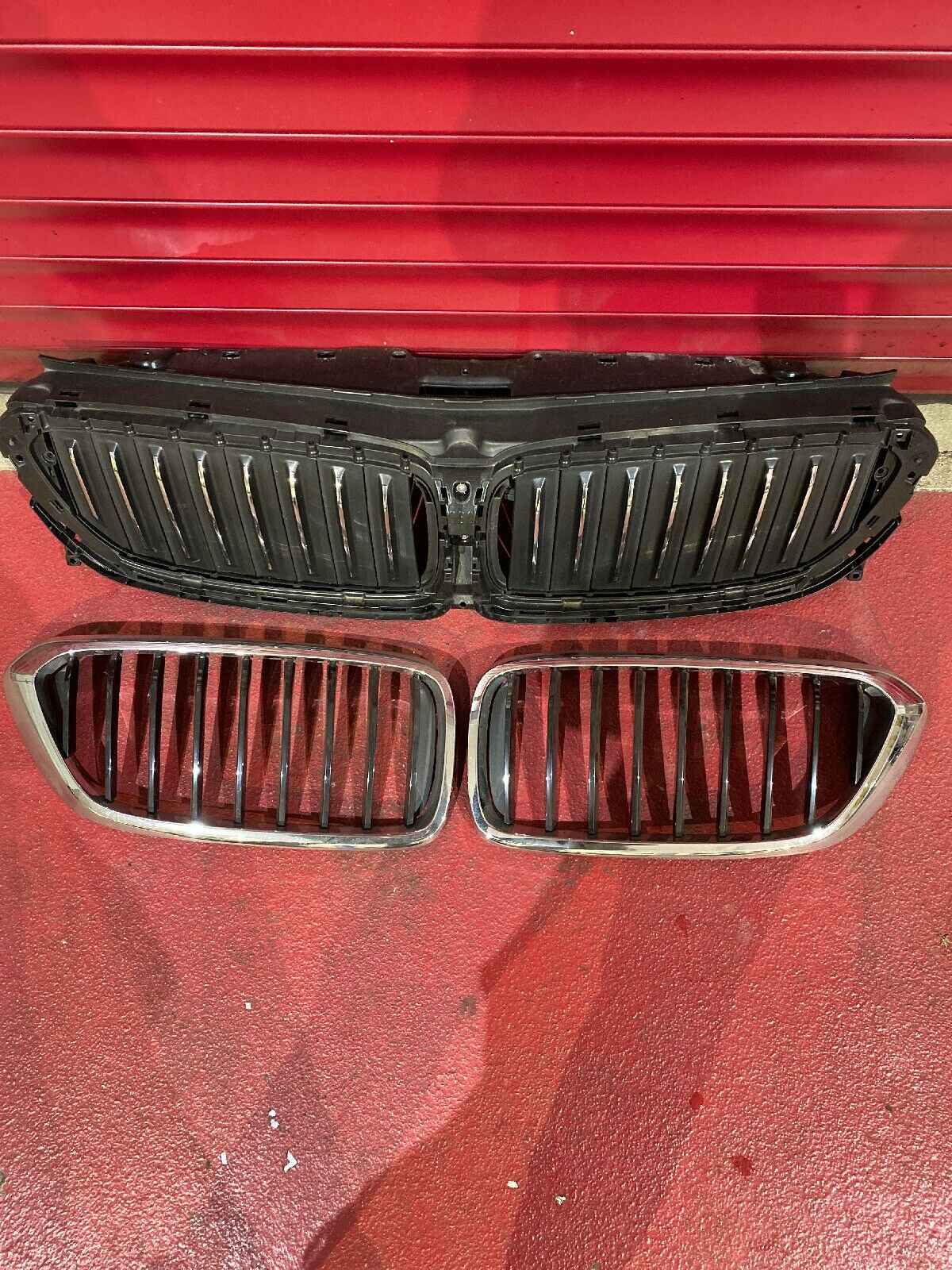 BMW G32 Klappensteuerung 7497777 NEUE Ziergitter Gitter GLANZSPEICHE Vorderwand