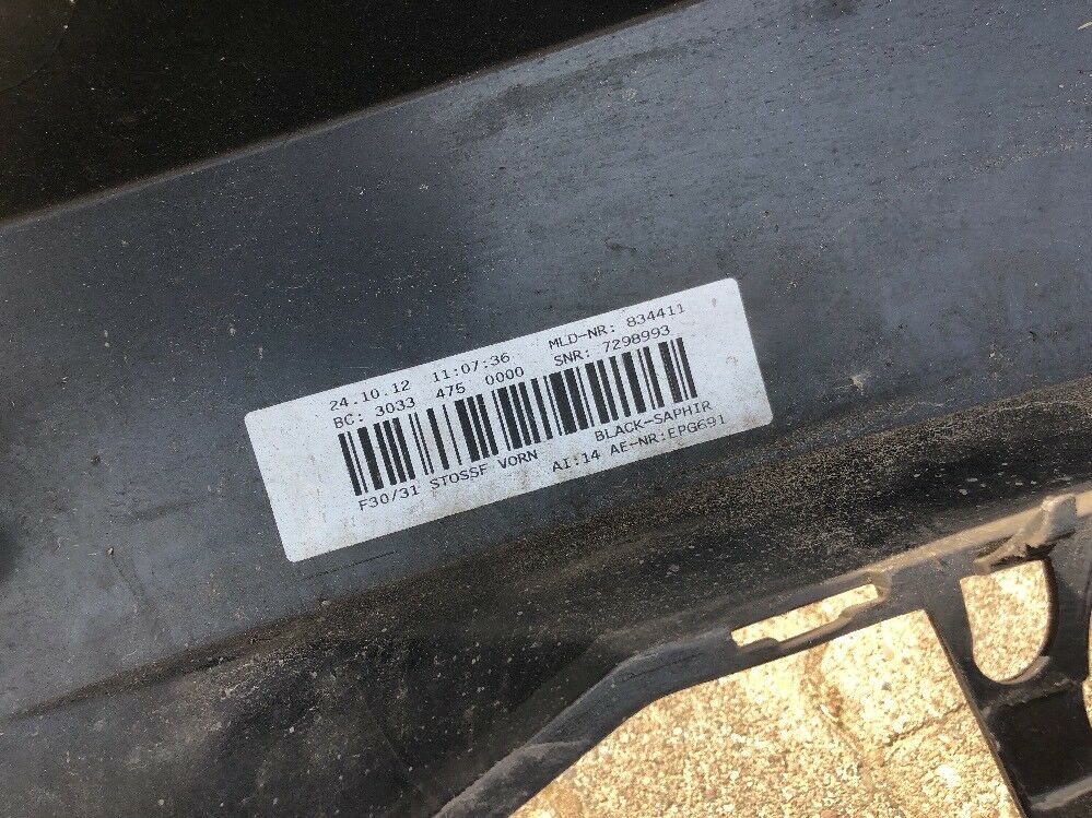 BMW F30 F31 Stoßstange VORFACELIFT Limousine Touring PDC SWR Black Saphire BASIS