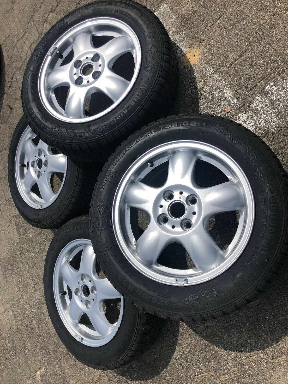 ORIG Mini Cooper R56 R50 Alufelgen 5 Star Winterreifen 175 65 R15 84T TN 6768498