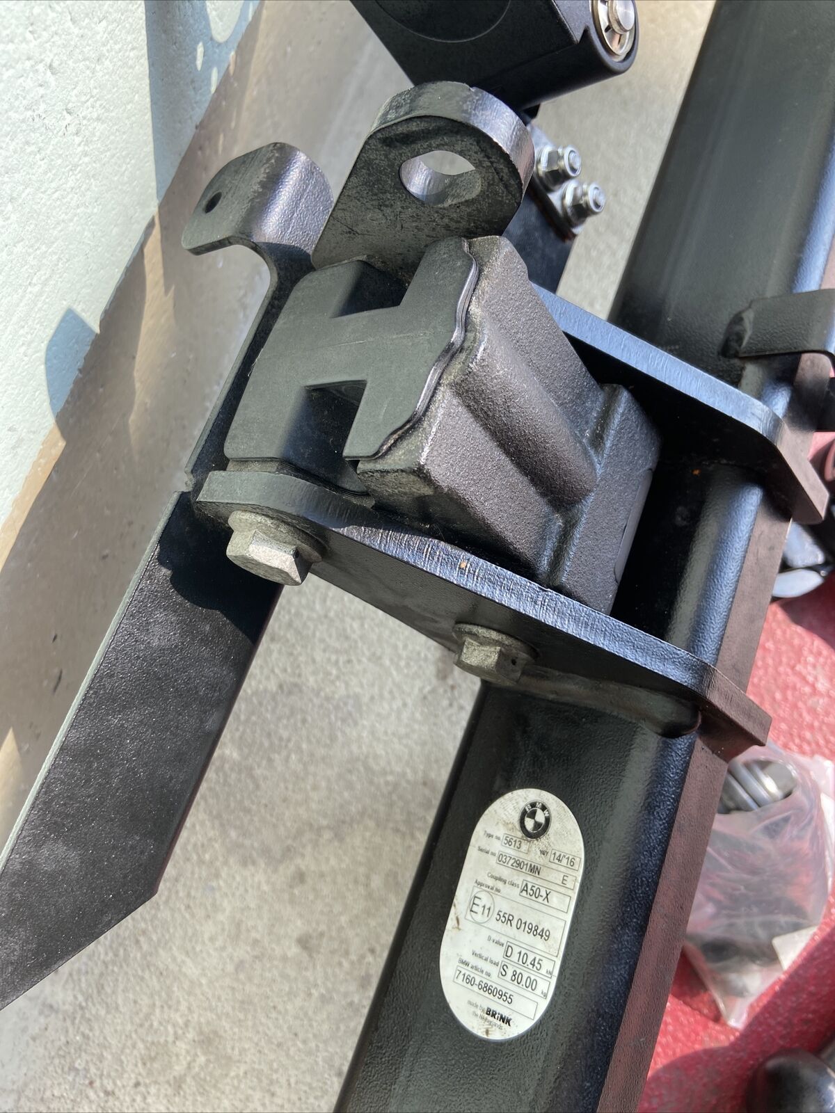 ORIG BMW X1 F48 ANHÄNGERKUPPLUNG abnehmbar QUERTRÄGER Verstärkung 6860955 NEUW.