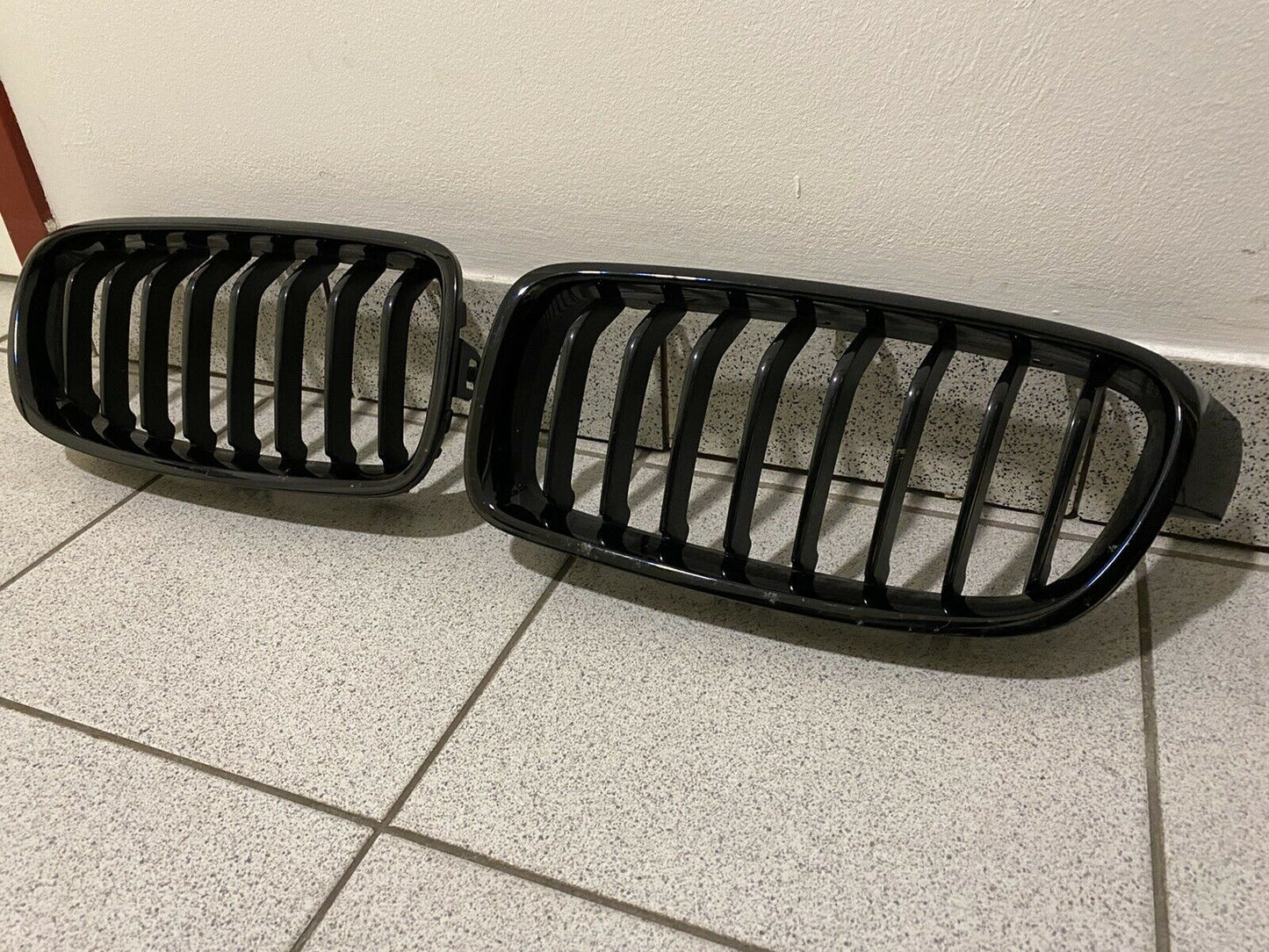 BMW M Performance F30 F31 Stoßstange Ziergitter Nieren Schwarz 2240475 & 2240778