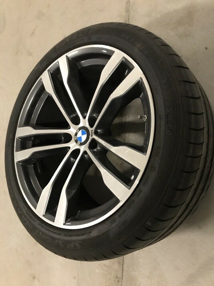 1x BMW X5 F15 X6 F16 ALUFELGE M468 DUNLOP 7846789 SOMMERREIFEN 315 35 R20 110W