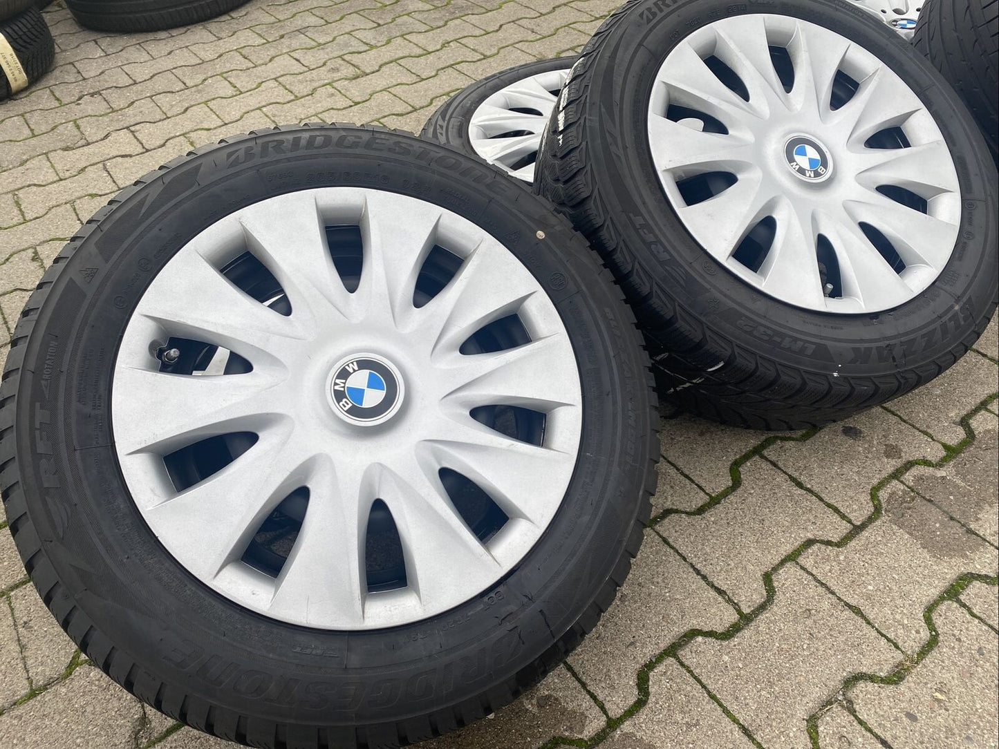 BMW F30 F31 Bridgestone RSC Winterreifen RDCI SENSOREN 205 60 R16 92H RADKAPPEN