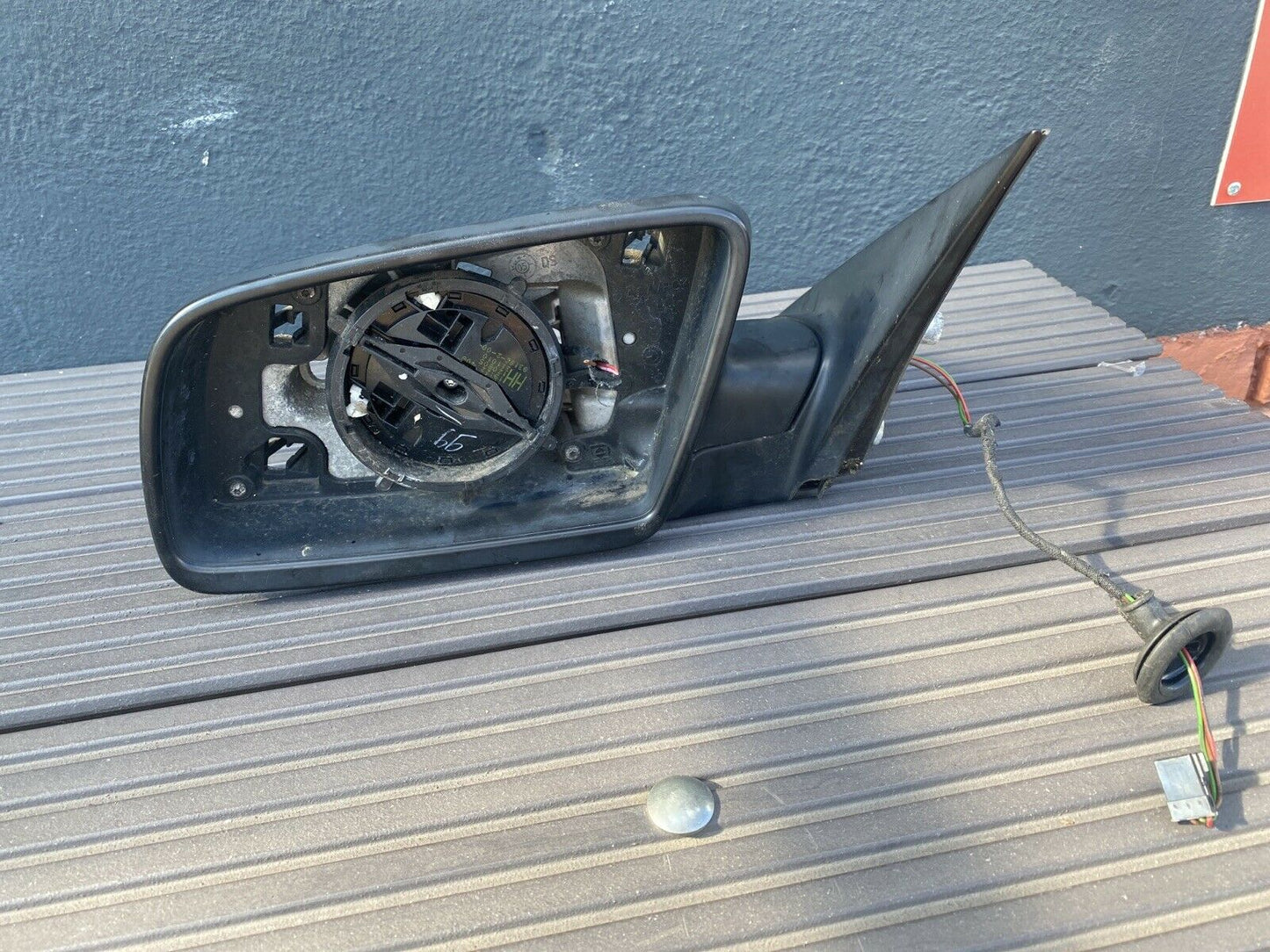 BMW E60 E61 Aussenspiegel links 3 Kabel Anklappfunktion Elektrochrom 7189611
