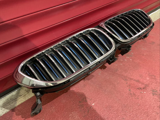 BMW G30 G31 KLAPPENSTEUERUNG HYBRID M Ziergitter Nieren BLAUE SPEICHEN 7497280