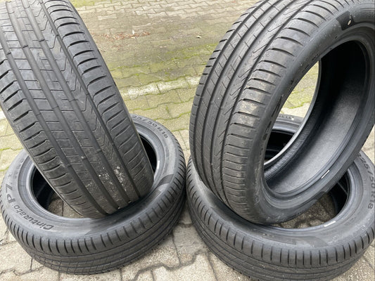 4x NEUWERTIGE 225 50 R18 99W Sommerreifen PIRELLI CINTURATO P7 DOT1021