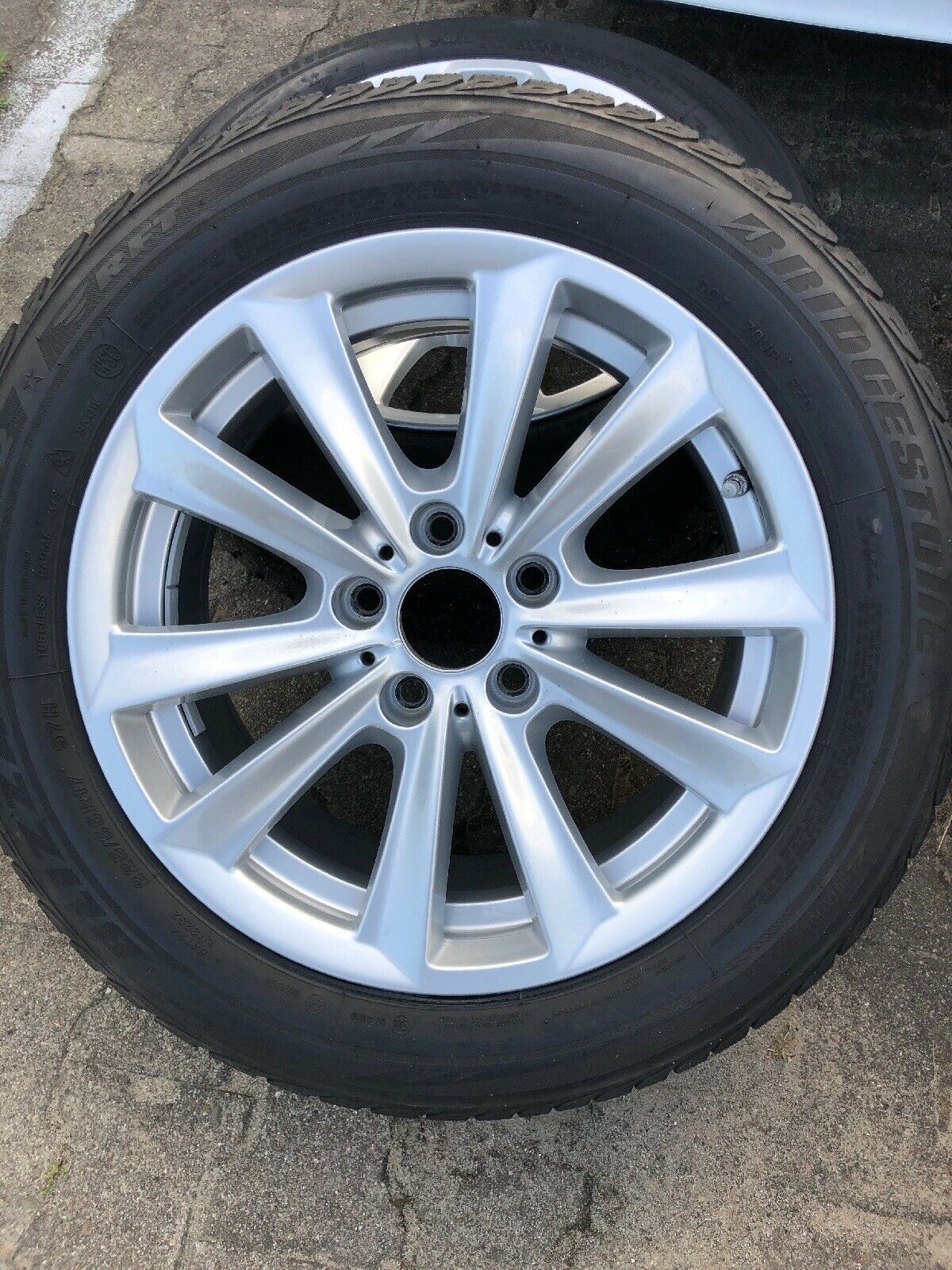 BMW F10 F11 V Speiche 236 Alufelgen RDCI BRIDGESTONE WINTERREIFEN 225 55 R17 97H