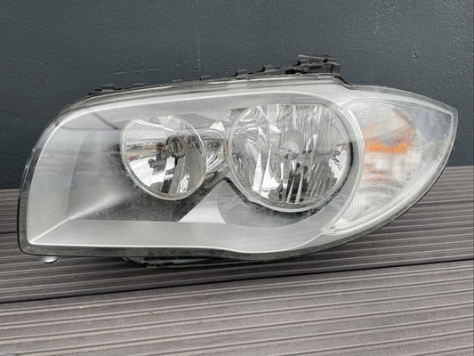 ORIGINAL BMW E87 FACELIFT Scheinwerfer VALEO 7249649 LINKS BJ 2010 HALOGEN