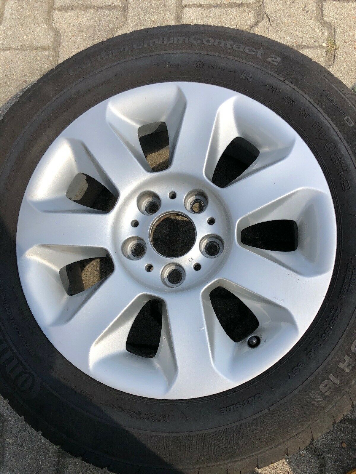 BMW E60 E61 ALUFELGEN Styling 115 CONTI SOMMERREIFEN 225 55 R16 95Y TN 6758774