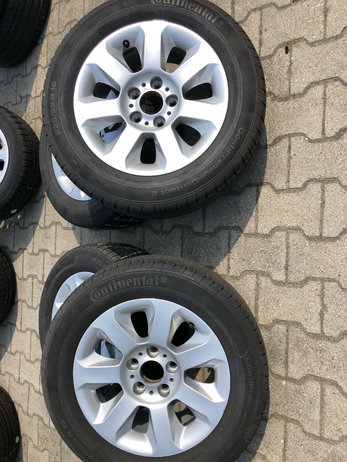 BMW E60 E61 ALUFELGEN Styling 115 CONTI SOMMERREIFEN 225 55 R16 95Y TN 6758774