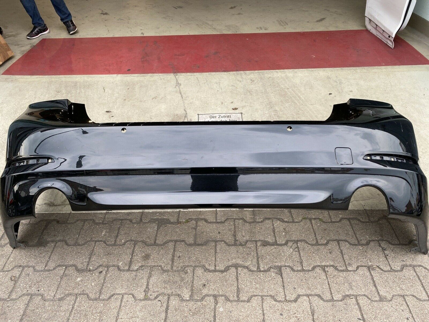 ORIGIN. BMW G30 5er LIMOUSINE Basis Stoßstange PDC HINTEN BLACK SAPPHIRE 7387294