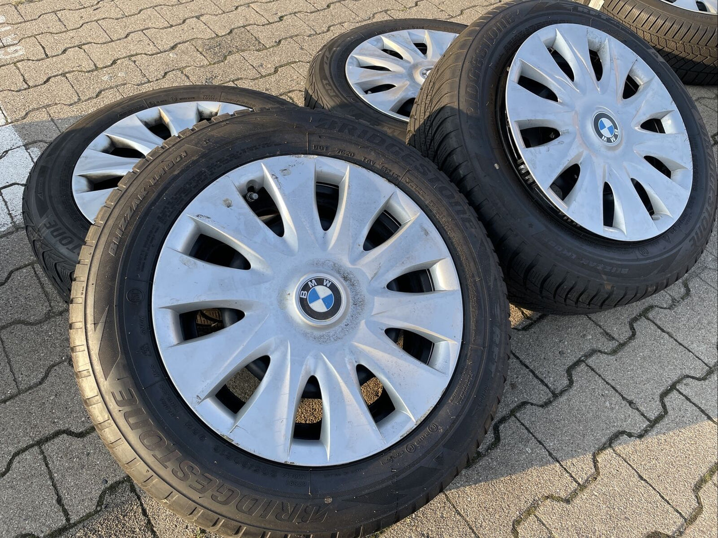 BMW F30 F31 Bridgestone RSC Winterreifen RDCI SENSOREN 205 60 R16 92H RADKAPPEN