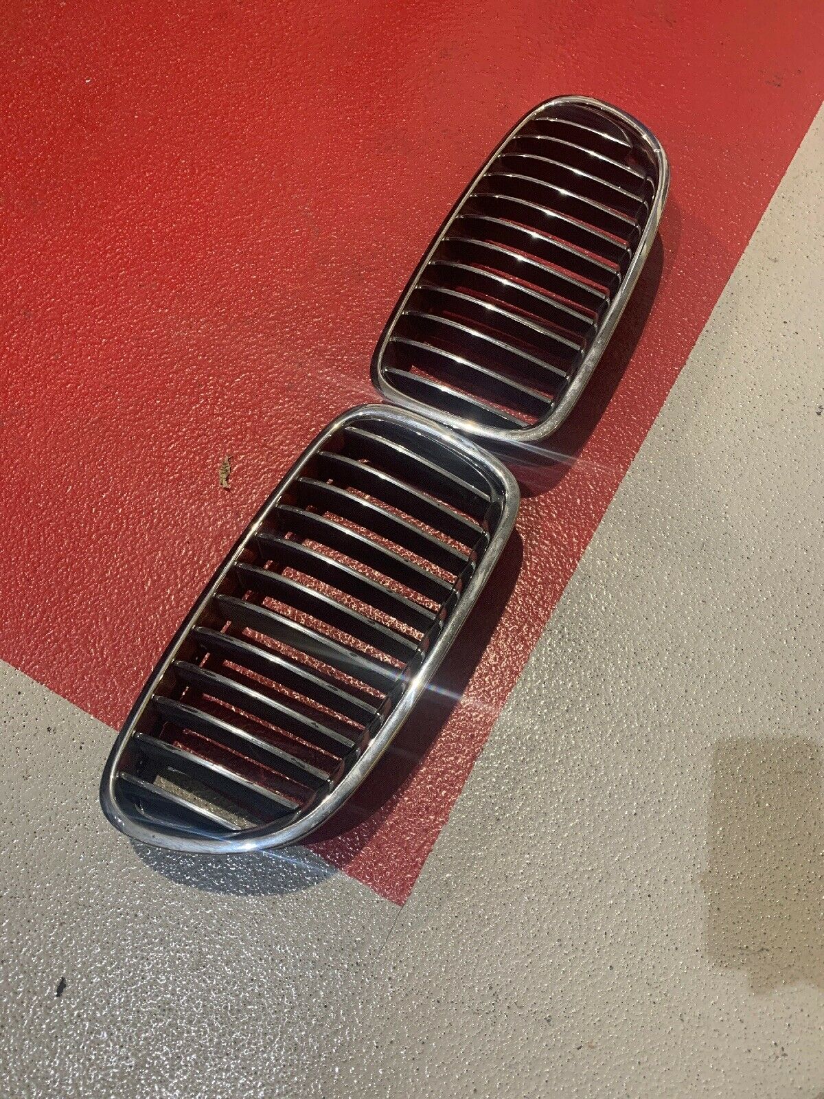 ORIGINAL BMW F10 F11 VFL Ziergitter für Stoßstange Nieren Chrom M Paket
