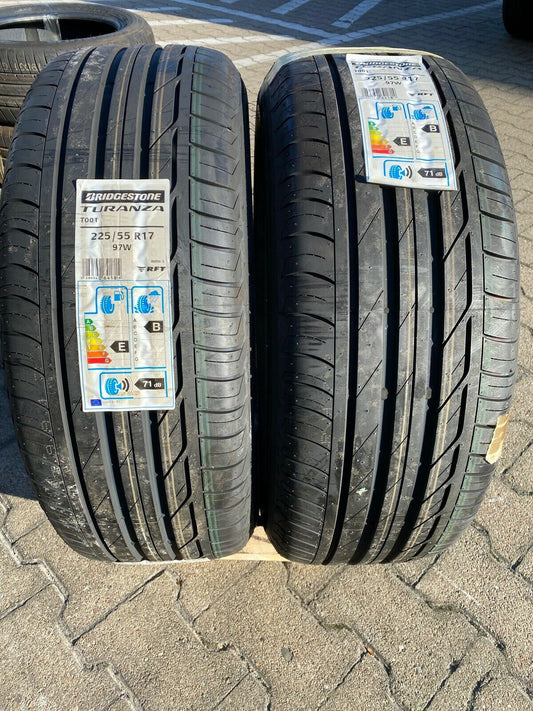 2x NEUE BMW Bridgestone Turanza T001 SOMMERREIFEN RSC RUNFLAT 225 55 R17 97W