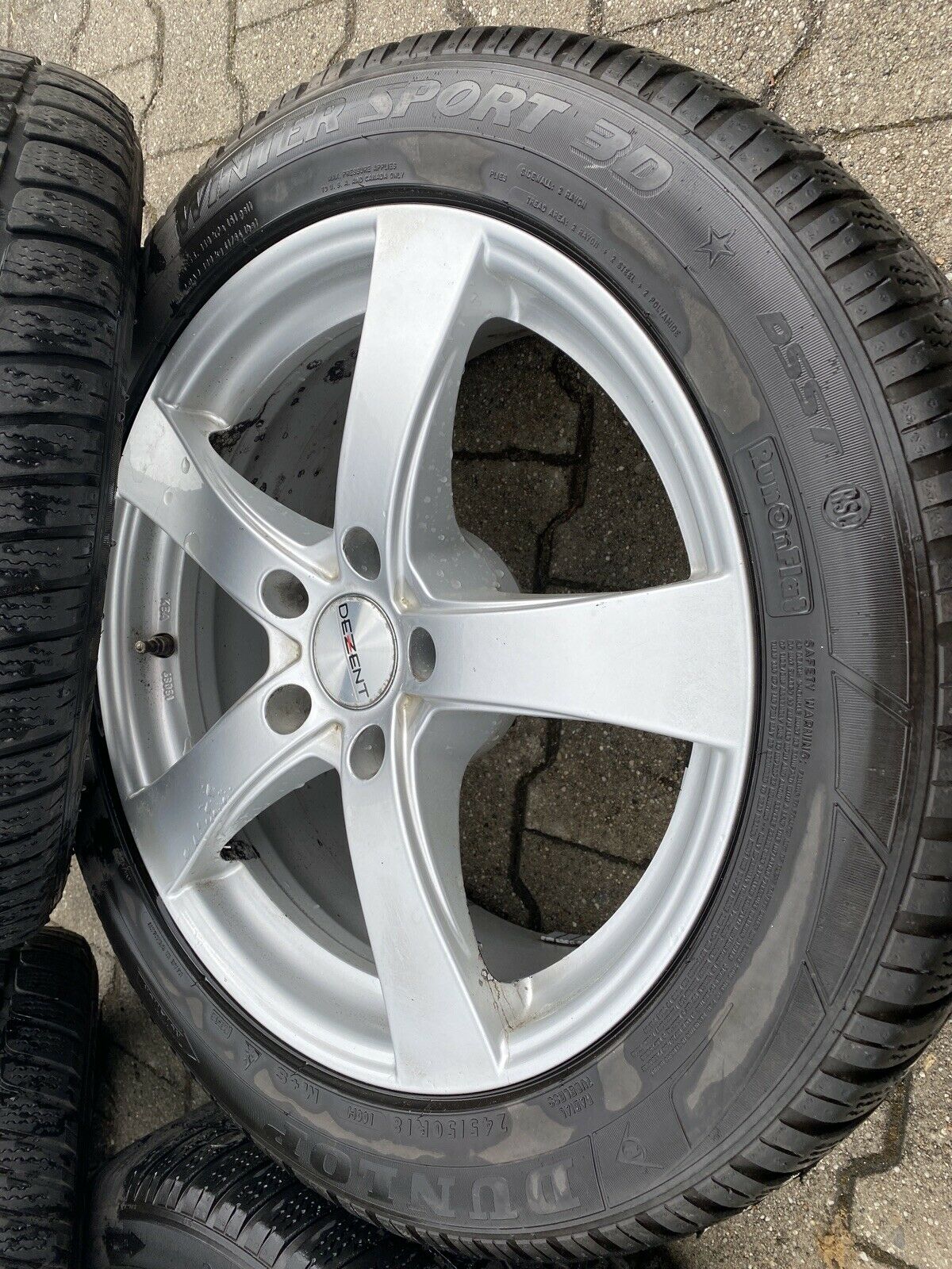 BMW F07 GT F01 DEZENT Alufelgen Winterreifen DUNLOP SP 245 50 R18 100H RSC RDCI