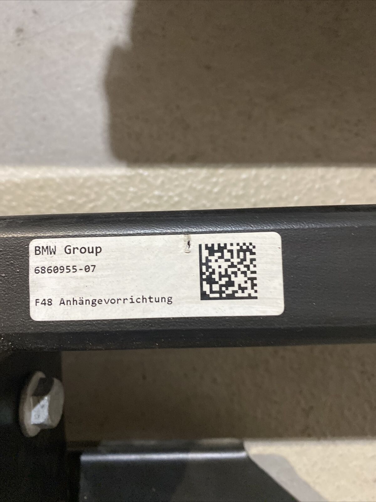 ORIG BMW X1 F48 ANHÄNGERKUPPLUNG abnehmbar QUERTRÄGER Verstärkung 9464289 NEUW.