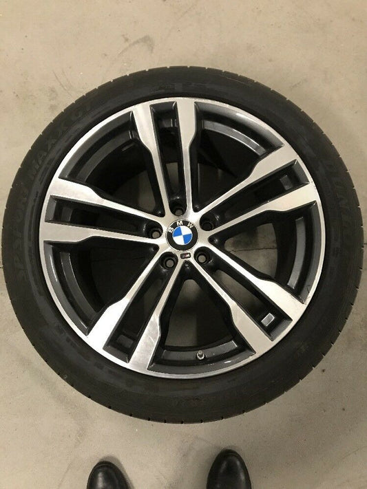 1x BMW X5 F15 X6 F16 ALUFELGE M468 DUNLOP 7846789 SOMMERREIFEN 315 35 R20 110W
