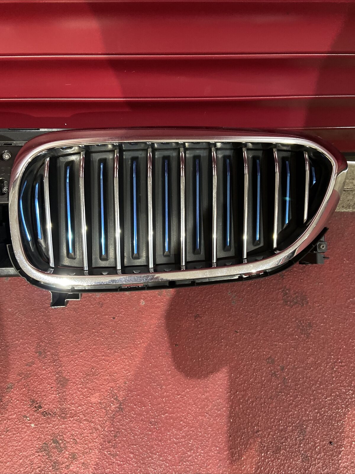 BMW G30 G31 KLAPPENSTEUERUNG HYBRID M Ziergitter Nieren BLAUE SPEICHEN 7497280