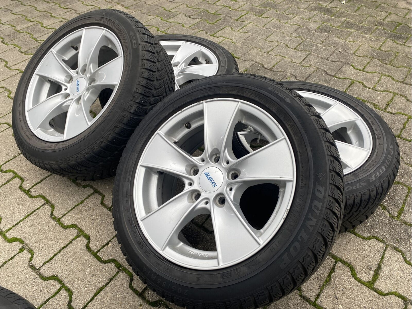 BMW E90 E91 E92 Alufelgen DUNLOP 205 55 R16 91H WINTERREIFEN RSC ALUTEC KBA47013
