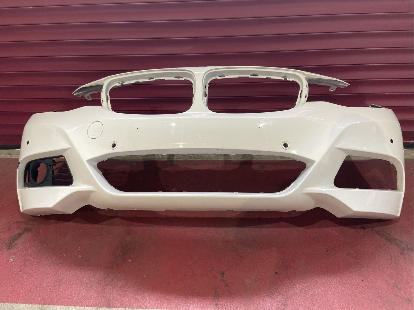 ORIGINAL BMW F34 GT M PAKET Stoßstange mit PDC OHNE SWR vorne 8056857 Alpinweiss