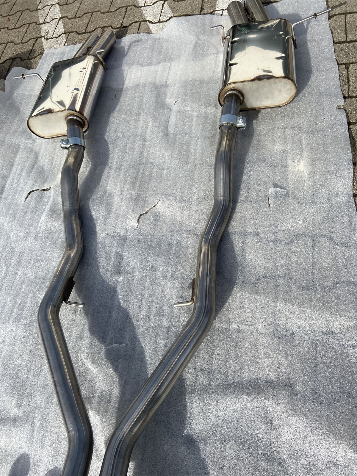ORIG MASERATI 4200 GT AUSPUFFANLAGE SPYDER X PIPE 204476 CENTRAL SILENCER KOMPL.