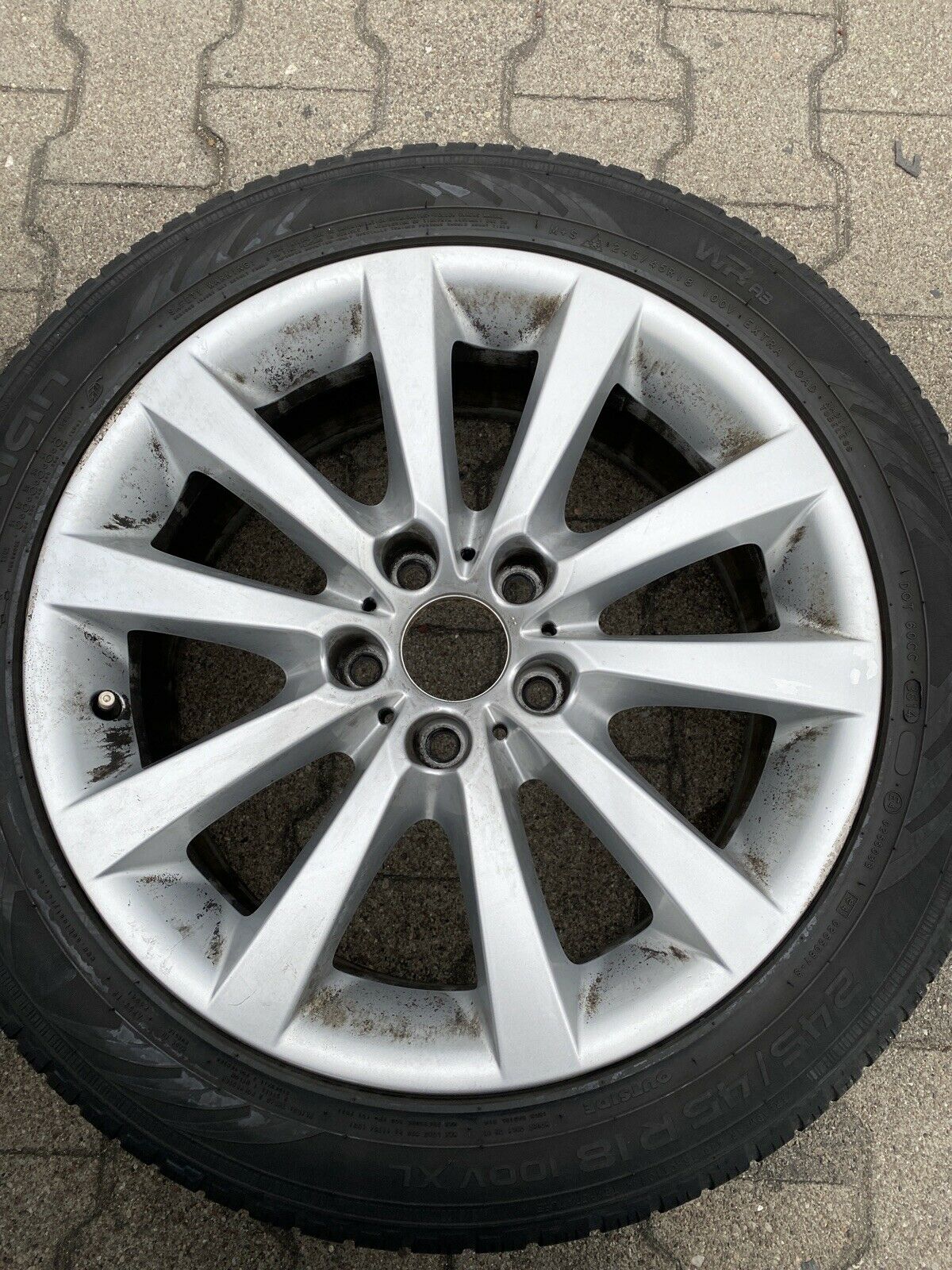 BMW F10 F11 F12 F06 Style 328 Alufelgen WINTERREIFEN 245 45 R18 100V 6790173