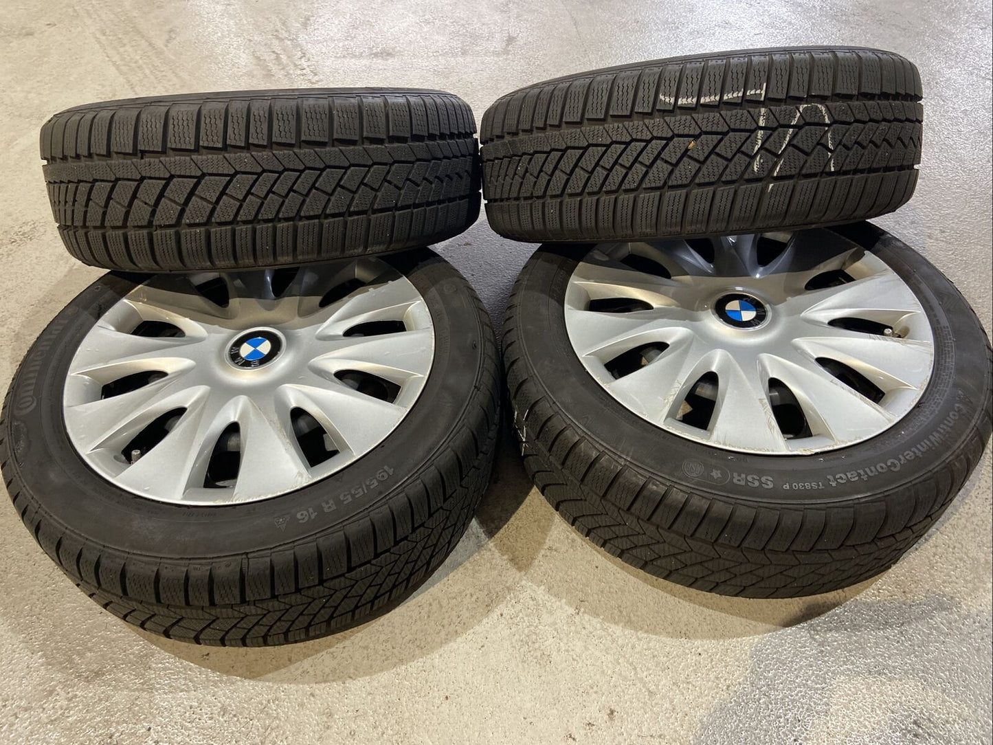 BMW F20 F21 WINTERREIFEN 195 55 R16 87H Continental RSC RDCI SENSOREN RADKAPPEN