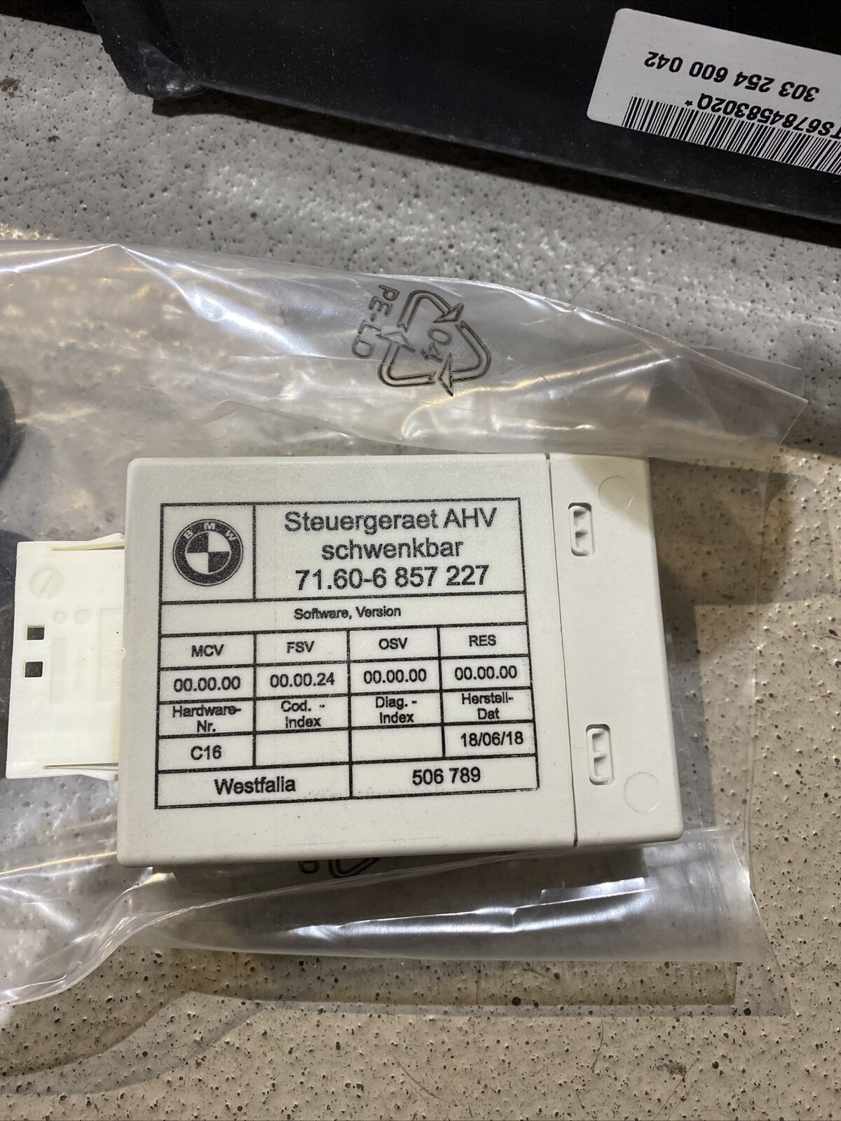 BMW E90 E91 ANHÄNGERKUPPLUNG elektr. 6791155 QUERTRÄGER mit Steuergerät 6857227