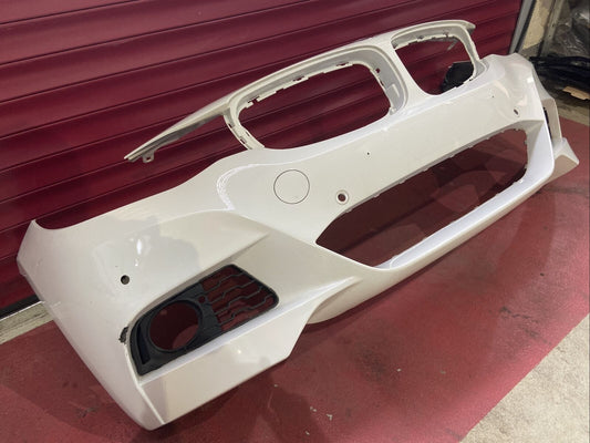 ORIGINAL BMW F34 GT M PAKET Stoßstange mit PDC OHNE SWR vorne 8056857 Alpinweiss