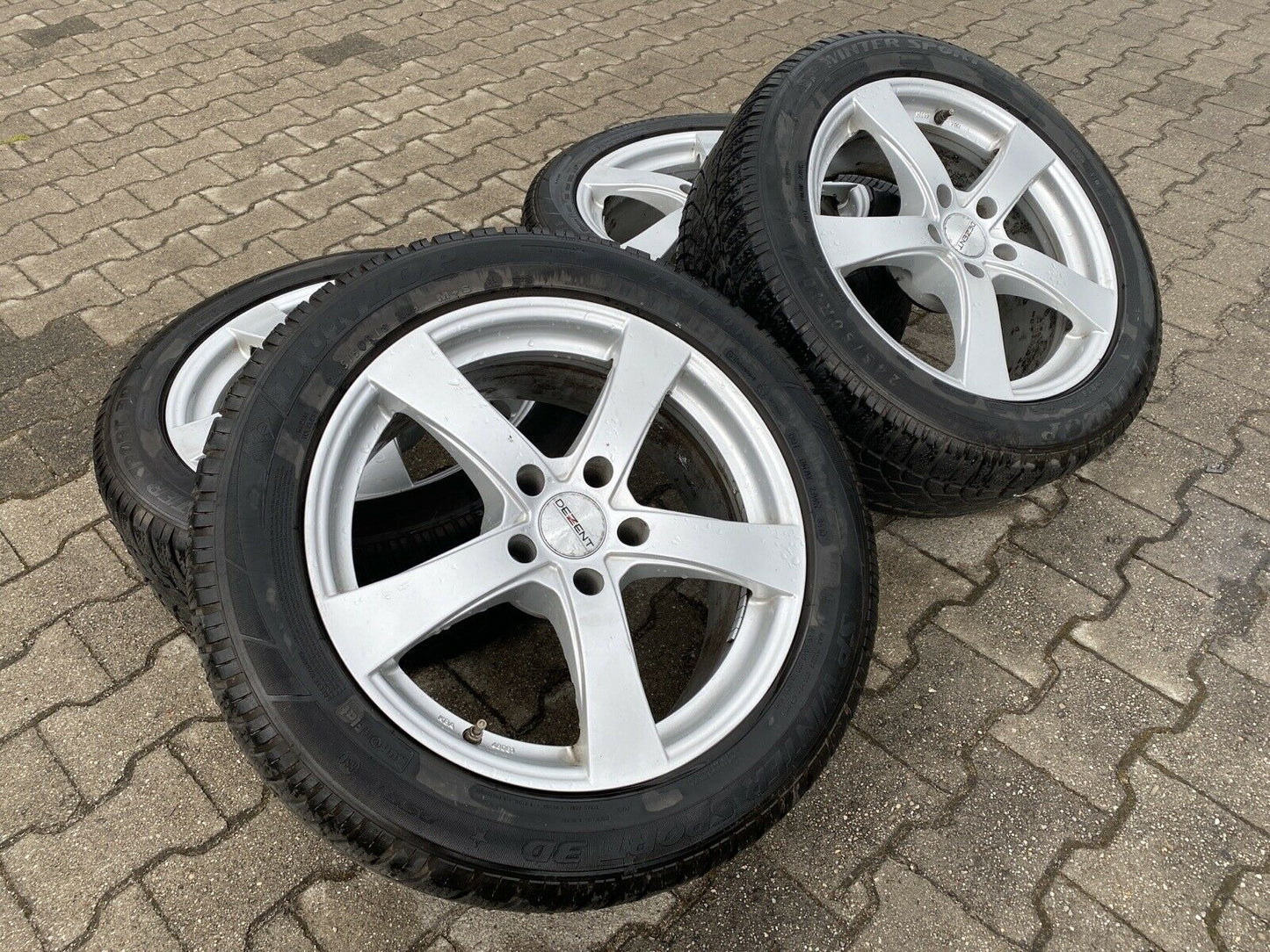 BMW F07 GT F01 DEZENT Alufelgen Winterreifen DUNLOP SP 245 50 R18 100H RSC RDCI