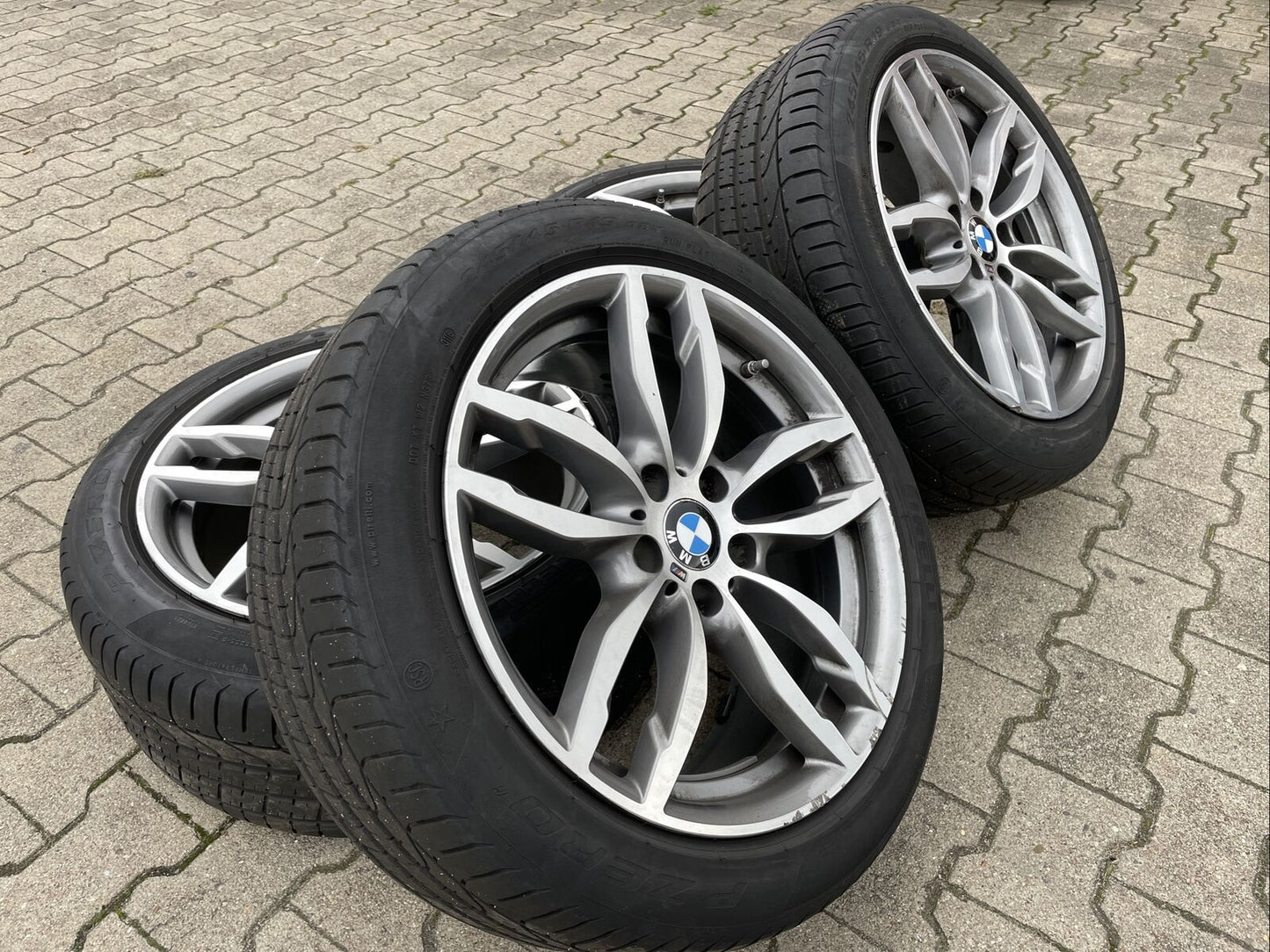 BMW X3 F25 X4 F26 M PAKET M622 ALUFELGEN SOMMERREIFEN 245 & 275 PIRELLI 7849661