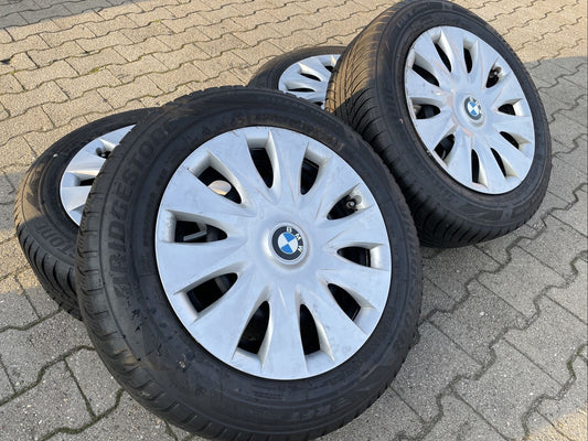 BMW F30 F31 Bridgestone RSC Winterreifen RDCI SENSOREN 205 60 R16 92H RADKAPPEN