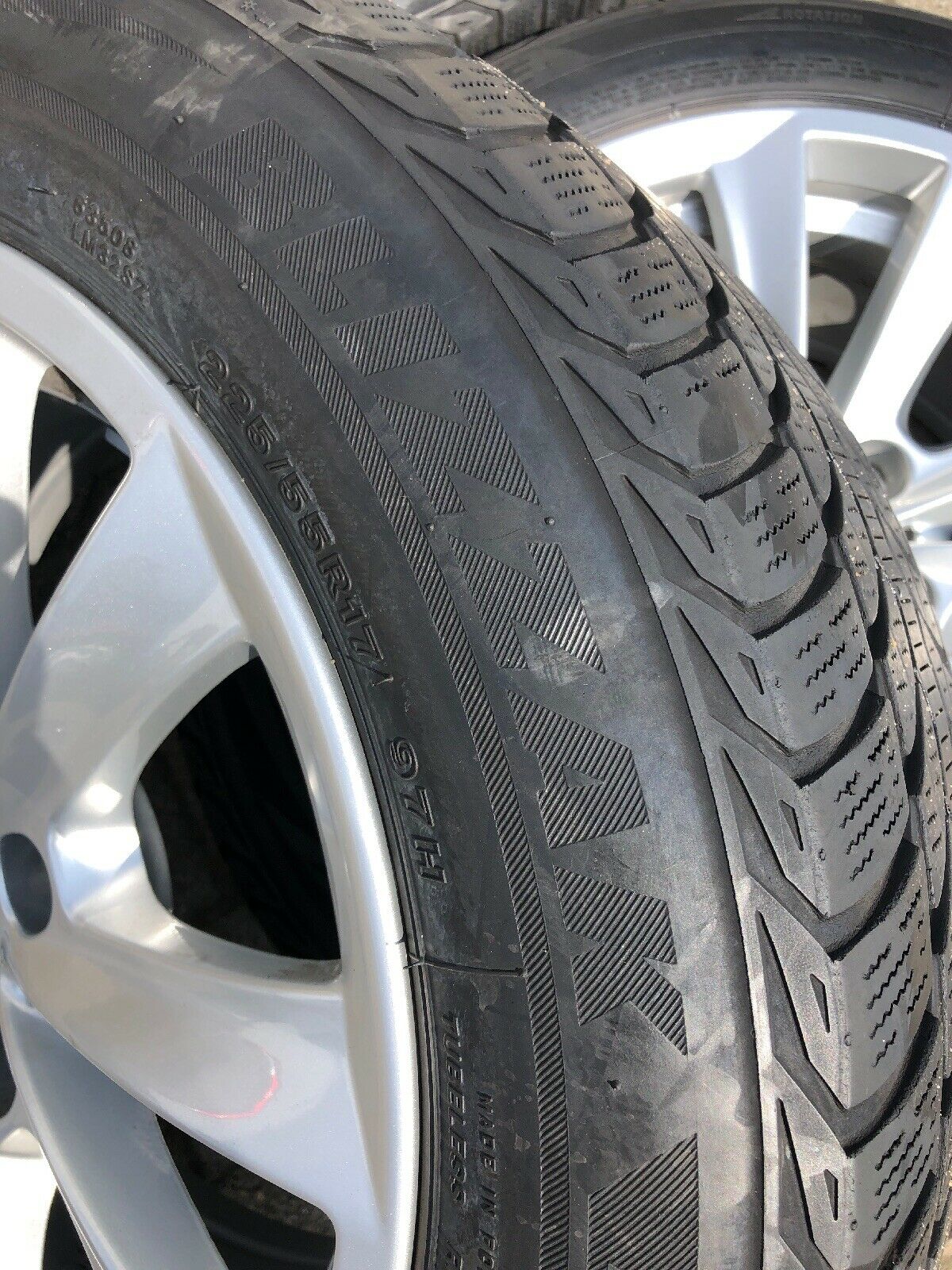 BMW F10 F11 V Speiche 236 Alufelgen RSC BRIDGESTONE WINTERREIFEN 225 55 R17 97H